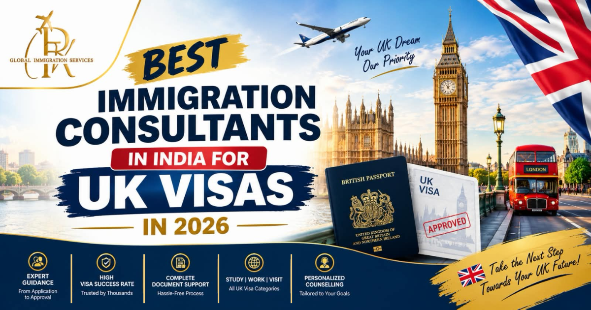 Best Immigration Consultants in India for UK Visas in 2026, offering expert UK visa guidance, document support, personalized counselling, and immigration services.