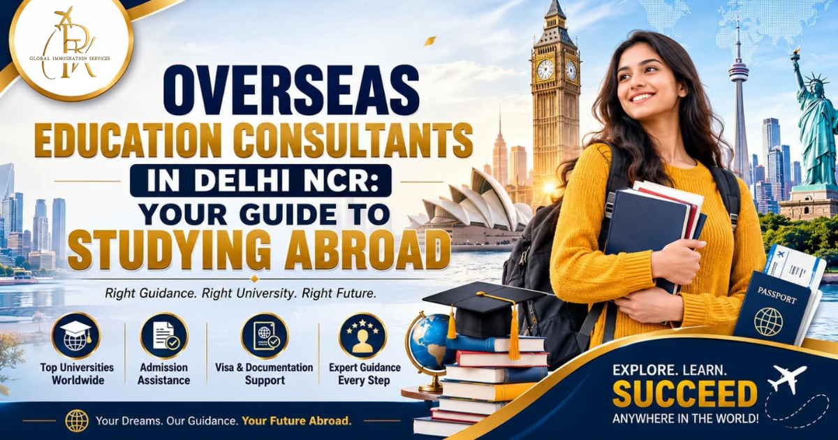 Overseas education consultants in Delhi NCR helping students study abroad with university admission, visa and documentation support.